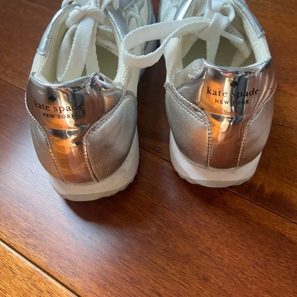 Kate spade silver sneakers 8 - Picture 5 of 7